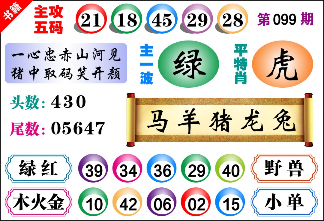 099期澳门主攻五码[图]